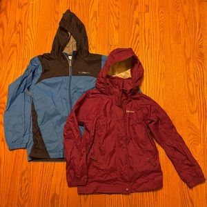 Kids windbreakers, S and M